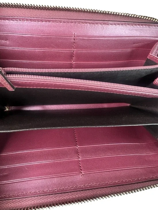 Gucci Metallic Rose Pink Zip-Around Continental Wallet - Picture 6 of 10